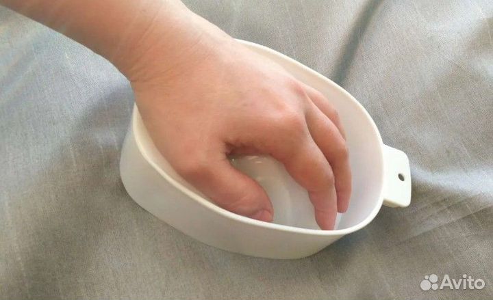 Ванночка для маникюра белая новая