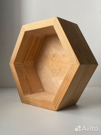 Полочка, вазочка деревянная