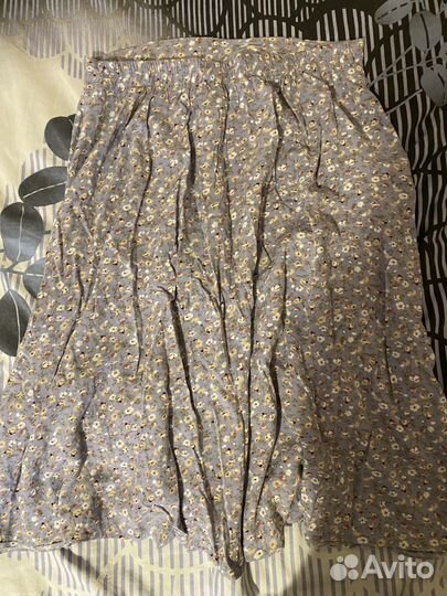 Юбка летняя легкая в цветочек