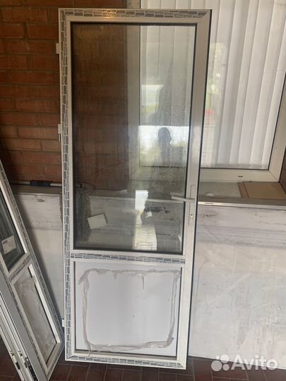 Дверь входная пвх (алюминий )