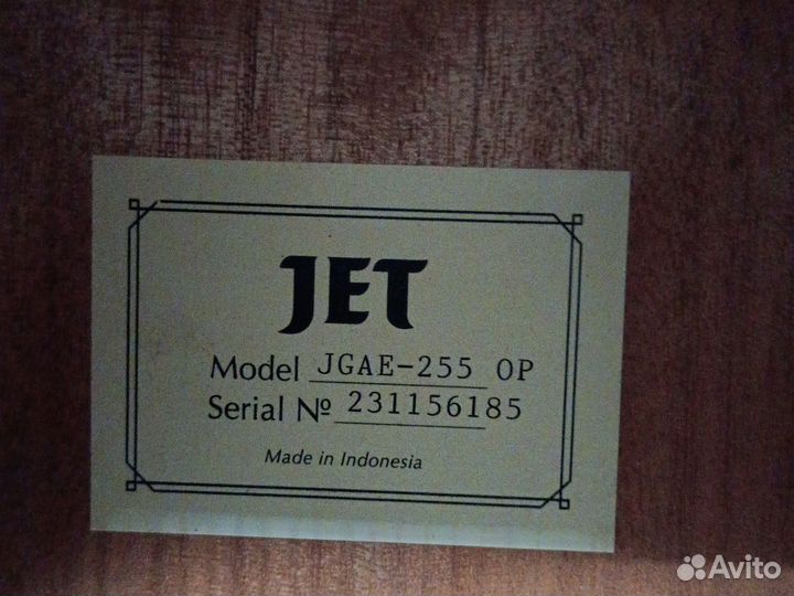 Электро акустическая гитара JET jgae-255 OP