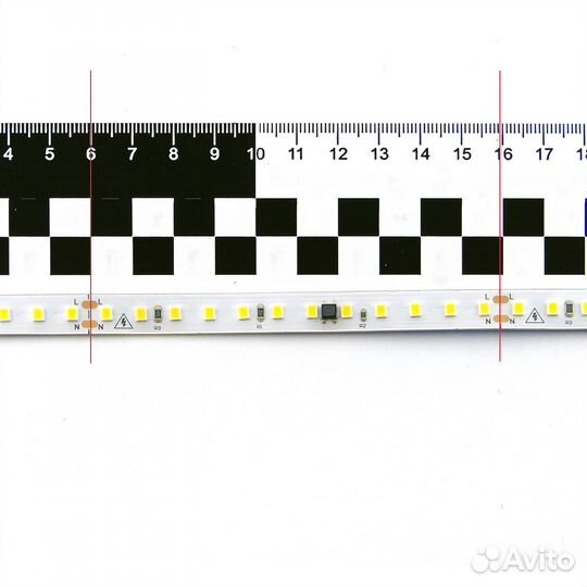 Светодиодная лента 220 вольт, белая, IP65