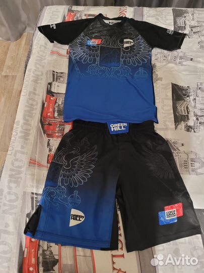 Рашгард и шорты союз мма