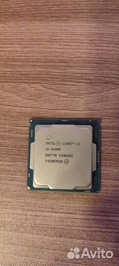 Процессор intel core i3 9100f, 3.60GHZ X930E958