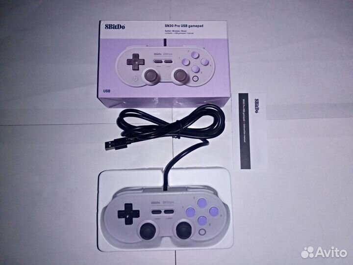 Геймпад 8BitDo SN30 Pro Wired с вибрацией