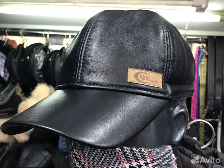 Кожаная кепка бейсболка Nick новая. Овчина
