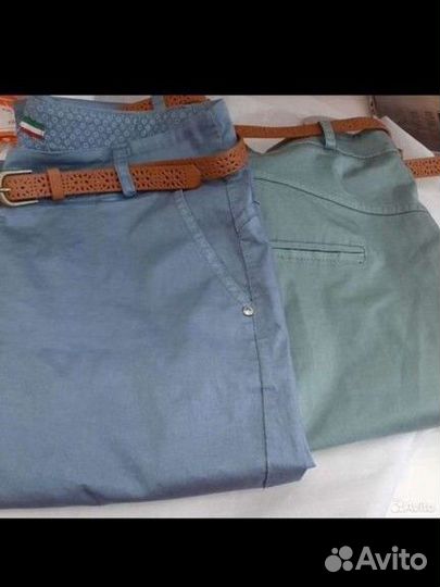 Брюки женские италия 48-50 cotone и лён