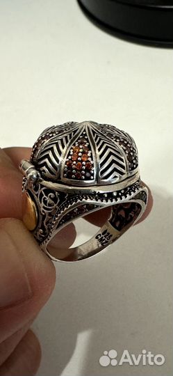 Кольцо серебро мужское