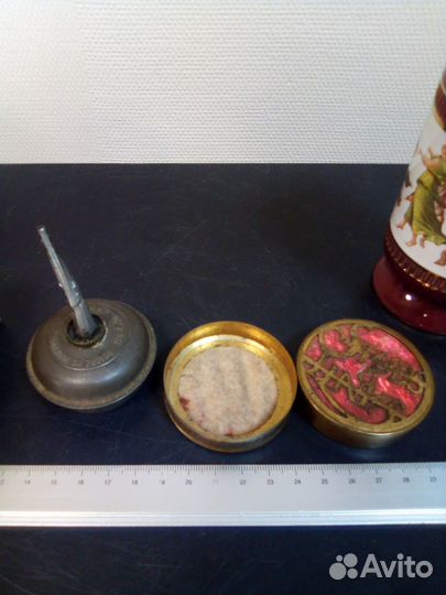 Винтаж. Шкатулки, маслёнка, зажигалка