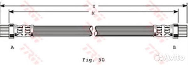 Шланг тормозной задний LR citroen Berlingo I/P