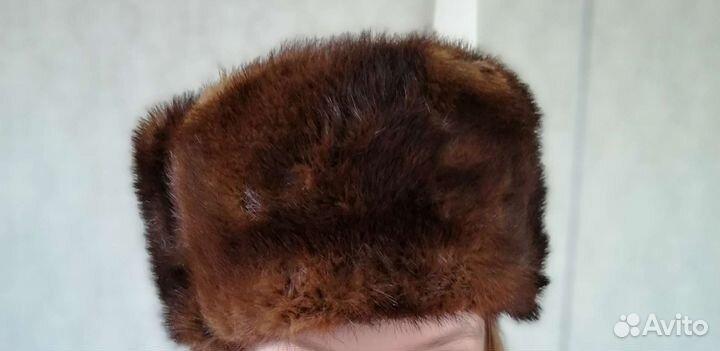 Норковая шапка мужская