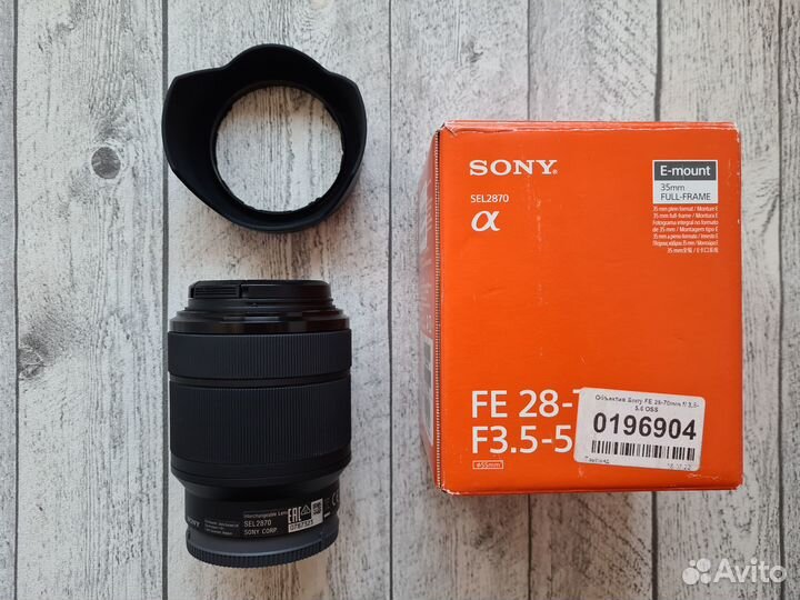Объектив Sony FE 28-70mm F3.5-5.6 OSS