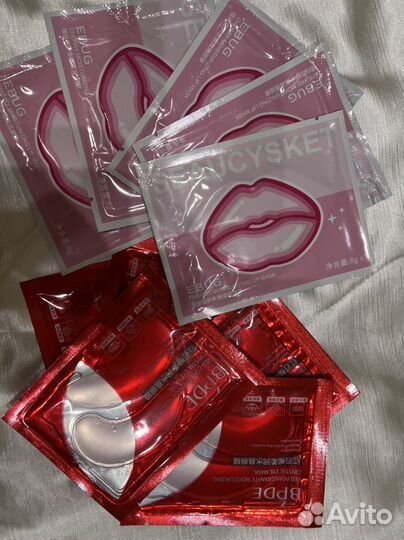 Патчи для губ и под глаза