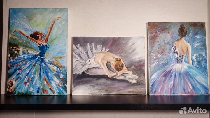 Картины маслом Балерины