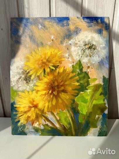 Картина маслом Солнечные одуванчики