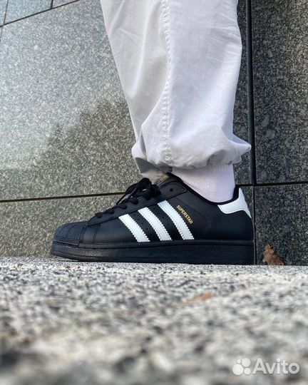 Кроссовки adidas superstar black