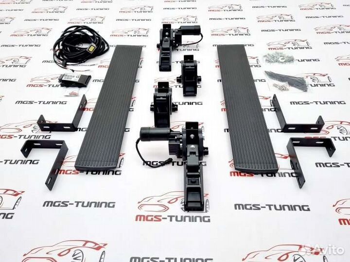 Пороги выдвижные Mercedes G-class W463 короткие