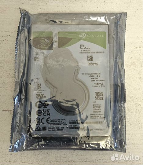 Жесткий диск 1Tb, новый