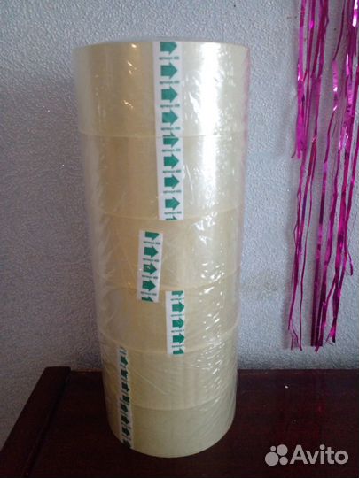 Скотч прозрачный односторонний