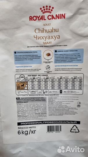 Корм для собак royal canin чихуахуа эдалт