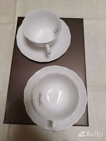 Чашка с блюдцем фарфор