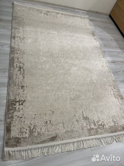 Турецкий ковер шелк 1,5х2,3 Беж
