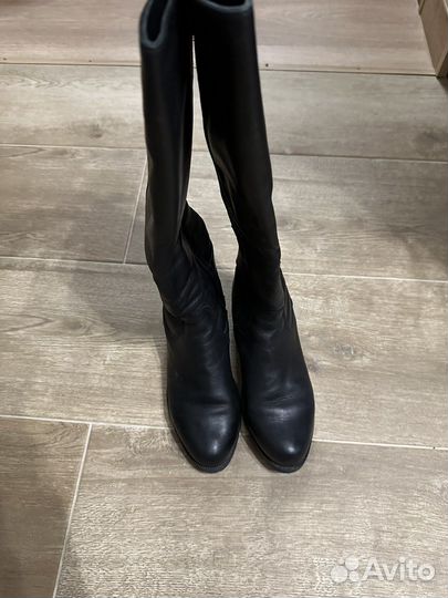 Сапоги кожанные женские демисезонные 39
