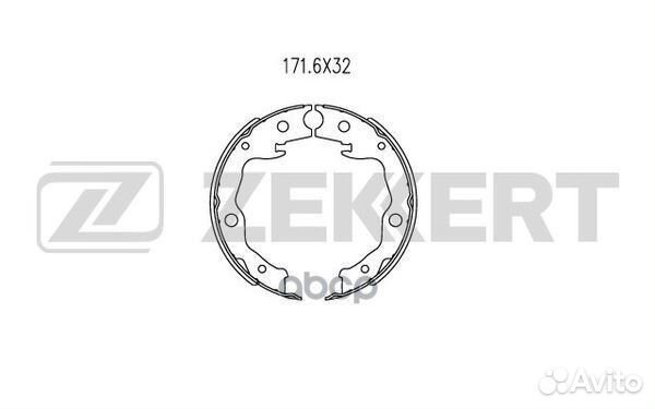 Колодки торм. бараб. задн. Nissan Juke (F15) 10