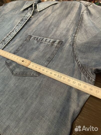 Рубашка женская джинсовая оверсайз