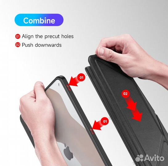 Чехол Smart Case для Apple iPad 7 10.2 + Стекло