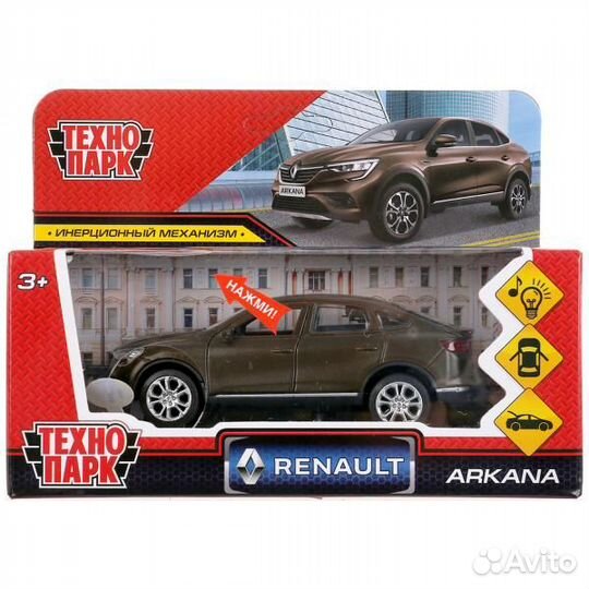 Модель Renault Arkana бежевый свет звук Технопарк