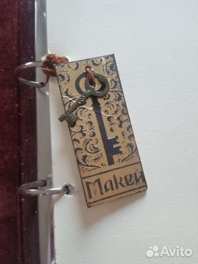 Альбом для фото макей натуральная кожа