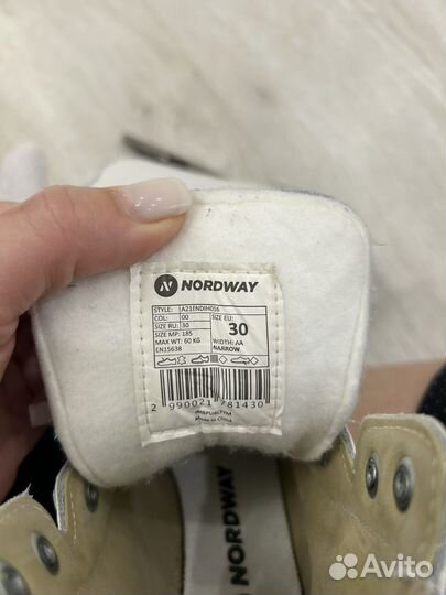 Коньки фигурные nordway alice 30 размер