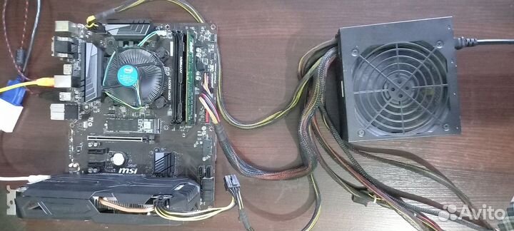 Комплект Рабочий матплата(1151v2) +Проц+ddr4 8 Гб