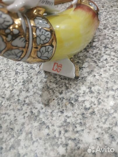 Статуэтка керамика СССР Рог изобилия или охотничий