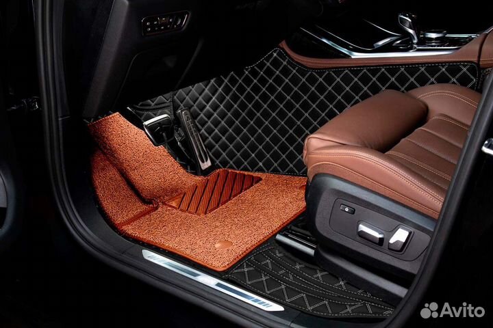 3D Коврики KIA Салон Багажник из Экокожи