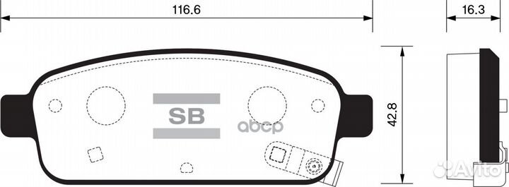 Колодки тормозные дисковые задние Серия:HI-Q CH