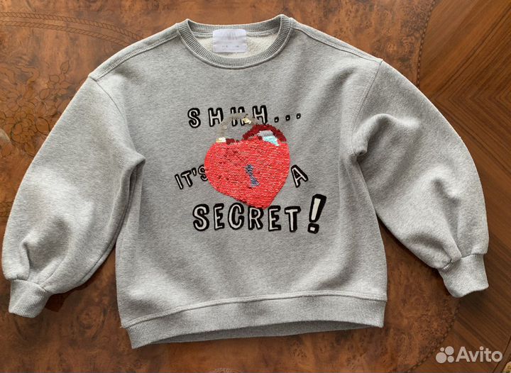 Свитшот Кофта с пайетками Zara Размер 128