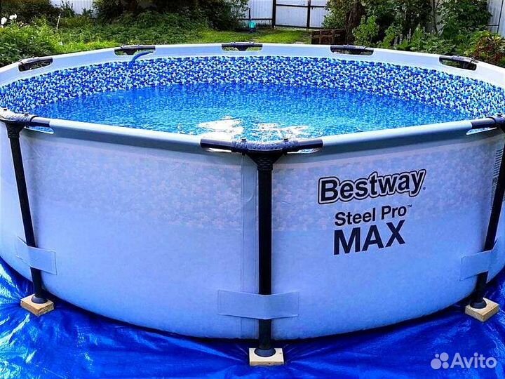 Каркасный бассейн 366 на 122 новый