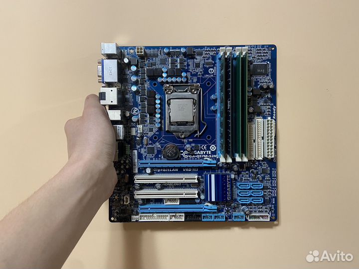 Комплект i5 760 + gigabyte GA-Q57M-S2H + 8Gb