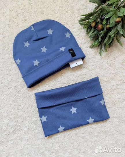 Снуд, шапка комплект весенний новый