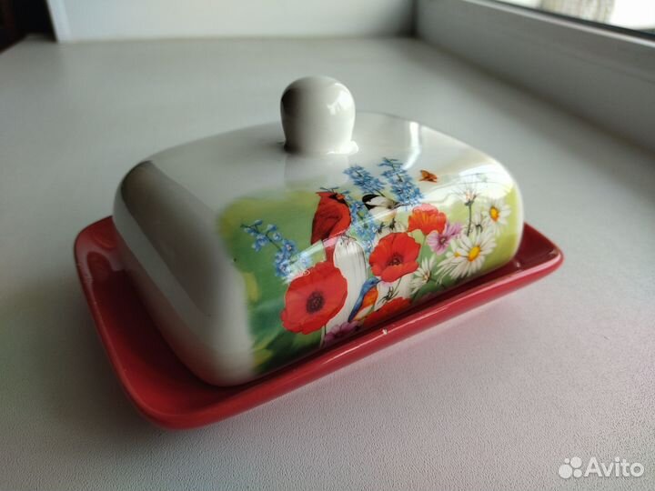 Масленка фарфоровая