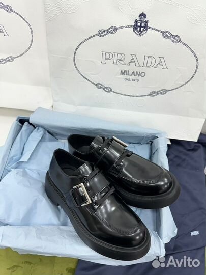 Лоферы женские Prada премиум