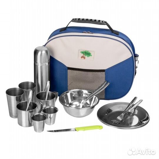 Кейс на 2 персоны, с термосом (К2Т) 555