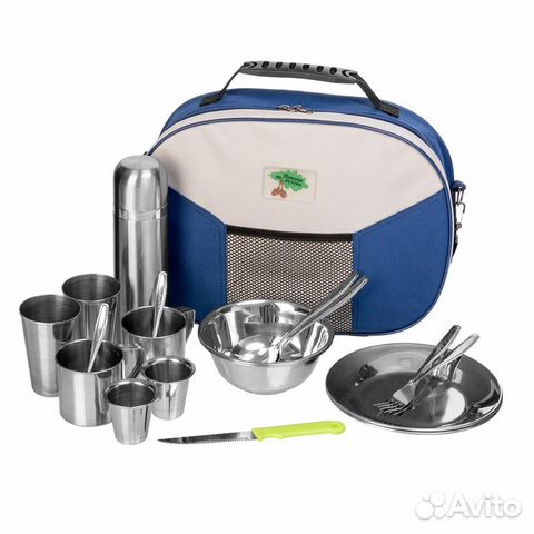 Кейс на 2 персоны, с термосом (К2Т) 555