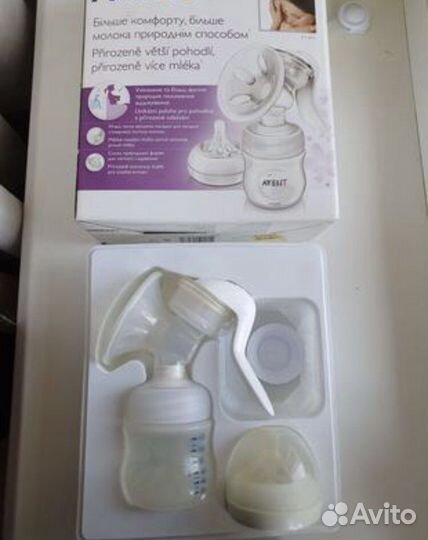 Молокоотсос avent ручной и стерилизатор