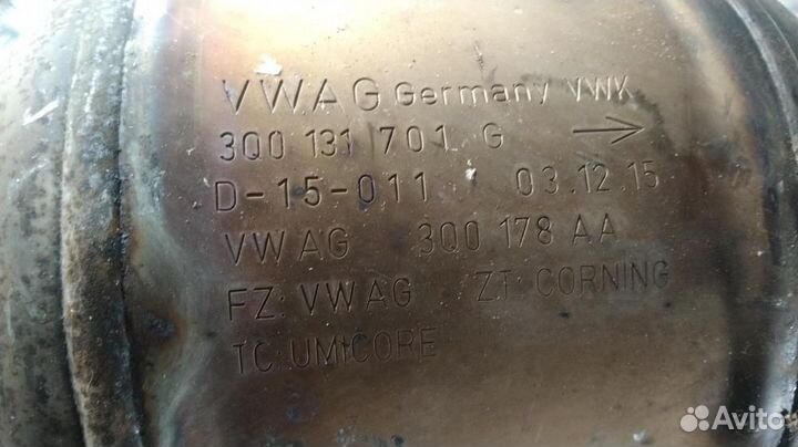 Б/У Б/У Катализатор Из Японии. 3Q0131701G VAG
