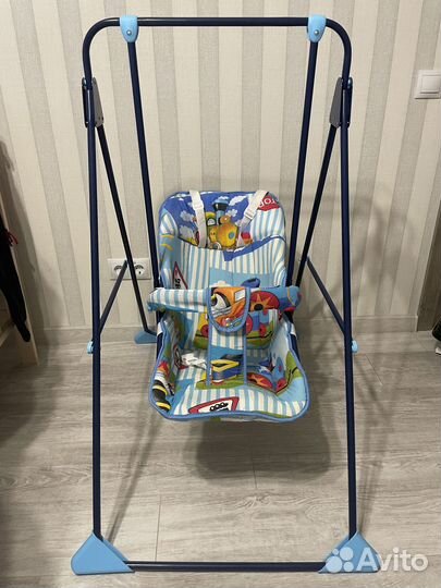 Напольные детские качели шезлонг для малышей