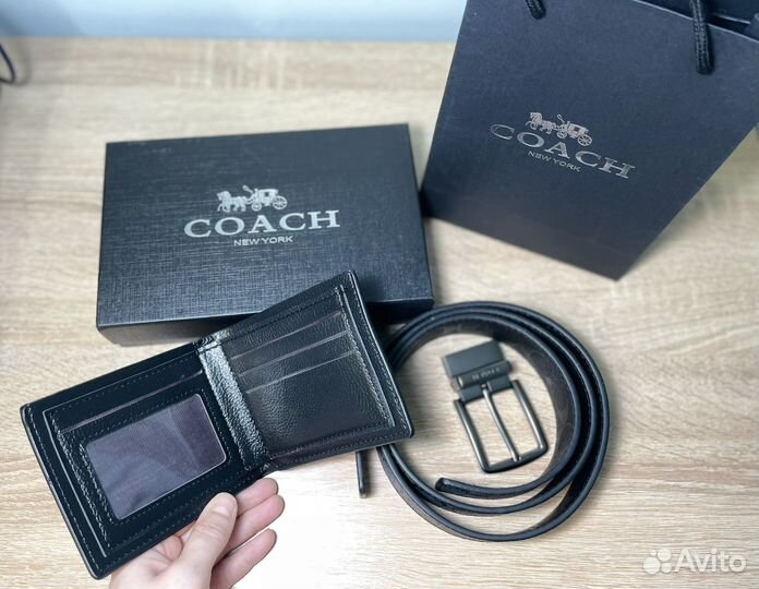 Ремень мужской Coach набор новый