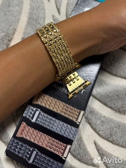 Золотой браслет для Apple Watch 38 мм